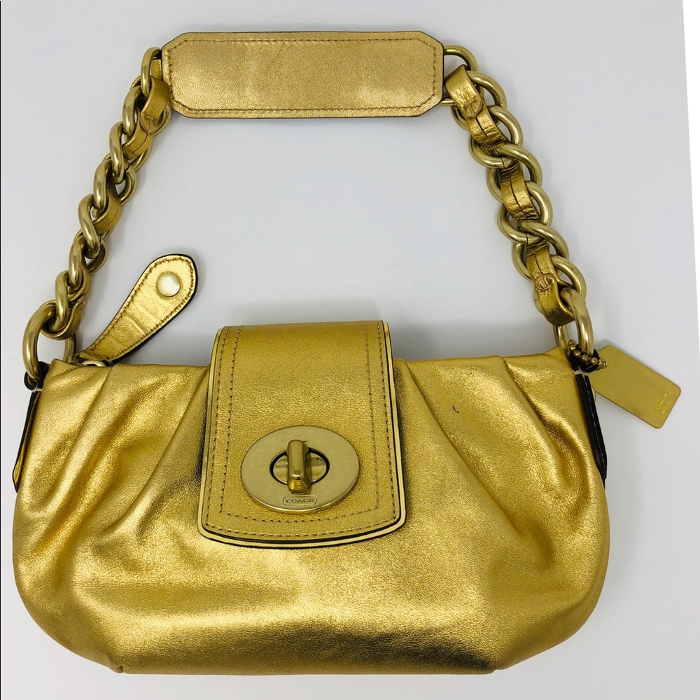 Coach Amanda Gold Shoulder Bag 13594